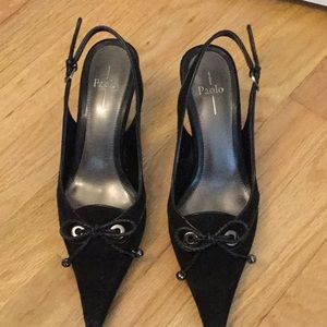Linea Paolo Black Suede Slingback Nordstrom